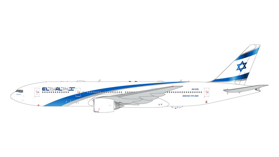 Gemini Jets 1:400 EL AL Israel Airlines Boeing 777-200 4X-ECB GJELY2300