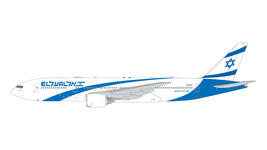 Pre-Order GeminiJets 1:400 El Al Israel Airlines Boeing 777-200ER 4X-ECE GJELY2425