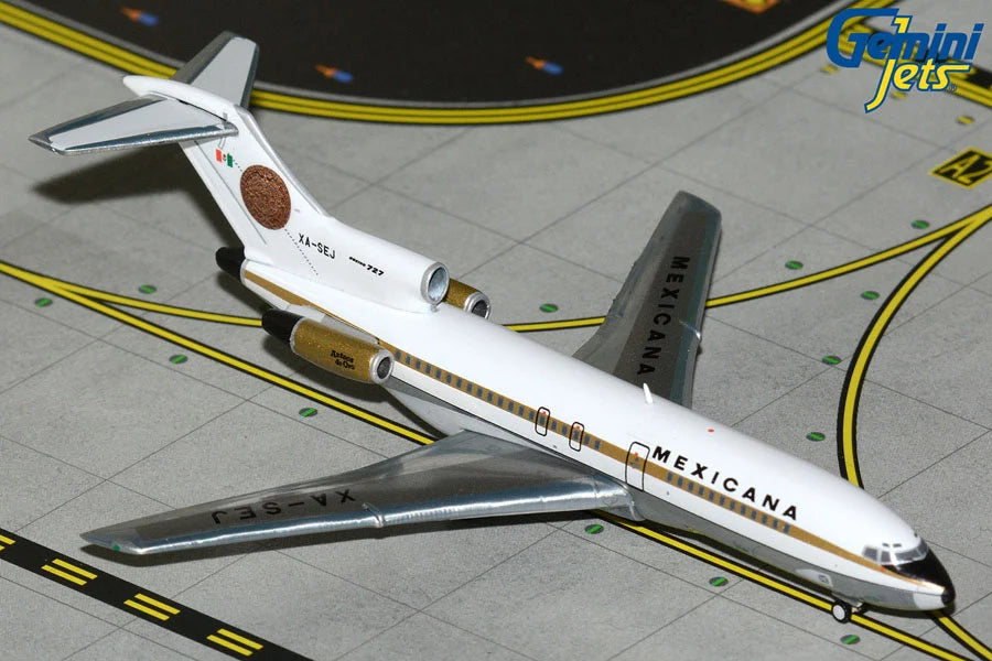 *Imperfect* GeminiJets 1:400 Mexicana Boeing 727-100 XA-SEJ GJMXA2351