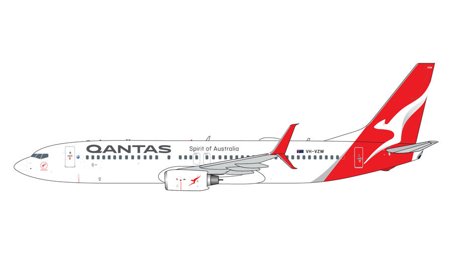 Pre-Order Gemini Jets 1:400 Qantas Boeing 737-800 VH-VZW GJQFA2371