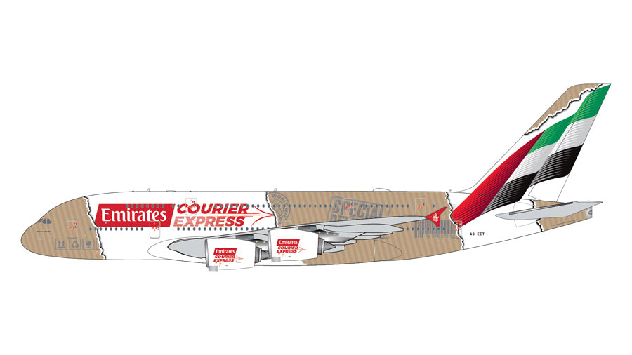 Pre-Order GeminiJets 1:400 Emirates Airbus A380 A6-EET "Courier Express" GJUAE2384