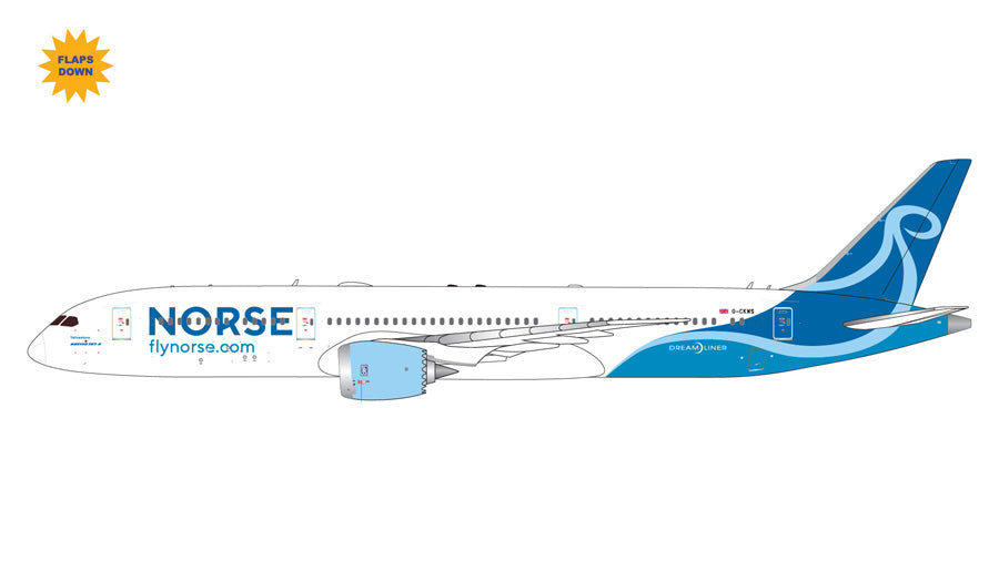 Gemini Jets 1:400 Norse Boeing 787-9 G-CKWS "Flaps Down" GJUBT2373F