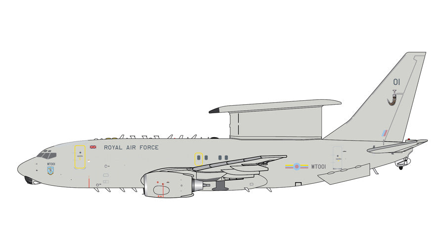 Gemini Jets 1:400 Royal Air Force Boeing E-7A Wedgetail WT001 GMRAF150