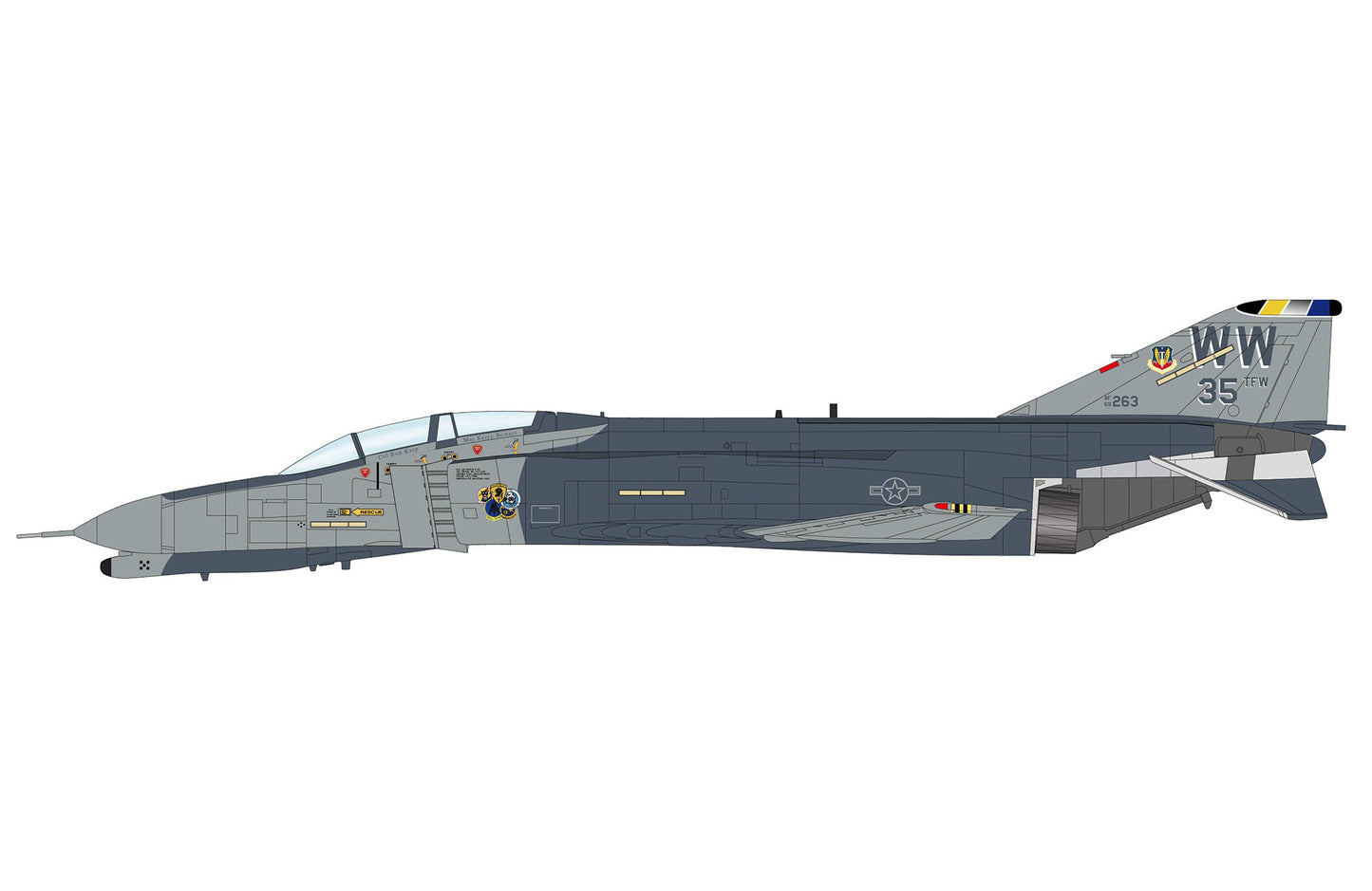 Hobby Master 1:72 F-4G Wild Weasels 69-7253, 561 TFS/35 TFW, George AFB, 1991 HA19075