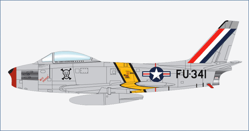 Hobby Master 1:72 F-86F "Gene Kranz" 24872, USAF, EAA Aviation Museum HA4327