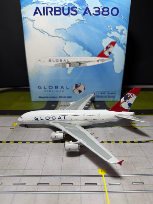 Pre-Order Phoenix Models 1:400 Global Airlines Airbus A380 9H-GLOBL 12012