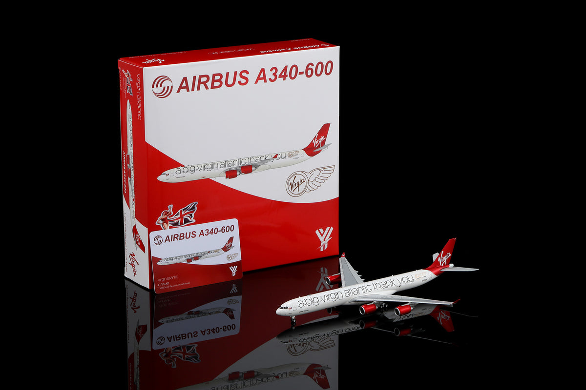 YY Wings 1:400 Virgin Atlantic Airbus A340-600 G-VNAP "Thank You"
