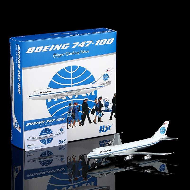HX Models 1:400 Pan Am Boeing 747-100 N749PA "Clipper Dashing Wave"