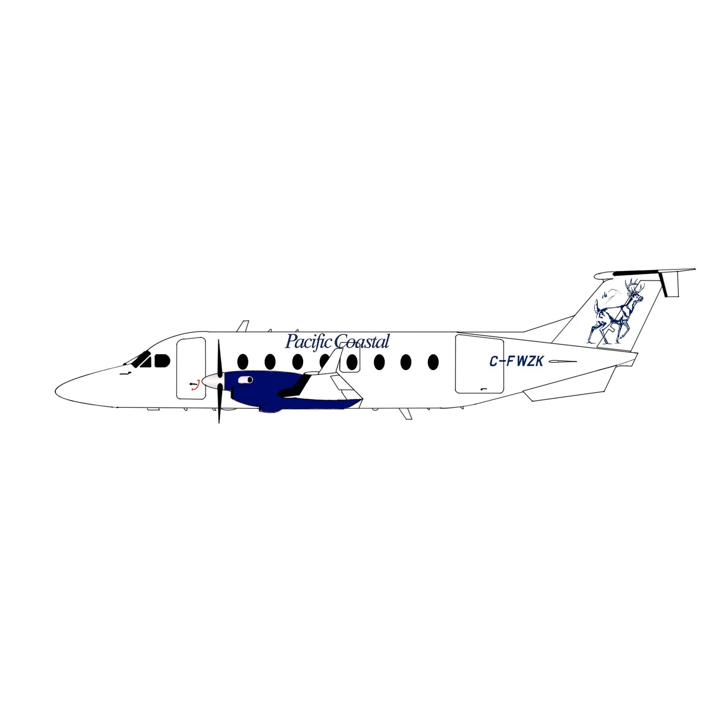 3D Design Deck 1:200 Pacific Coastal Beechcraft 1900D C-FWZK 157