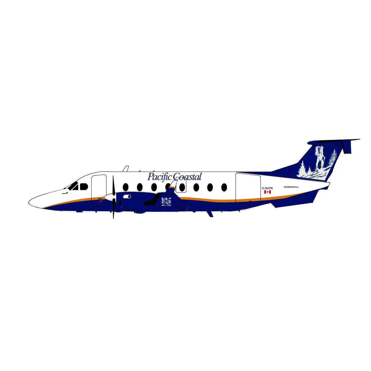 3D Design Deck 1:200 Pacific Coastal Beechcraft 1900D C-GCPE "Hiking" 154
