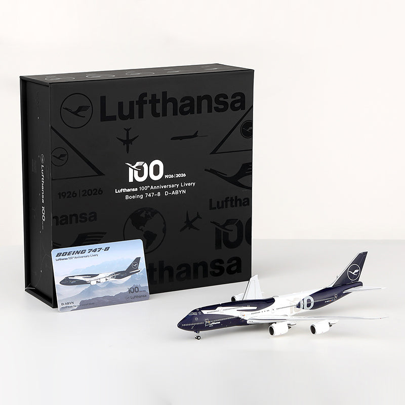 HX Models 1:400 Lufthansa Boeing 747-8 D-ABYN "100 Years"