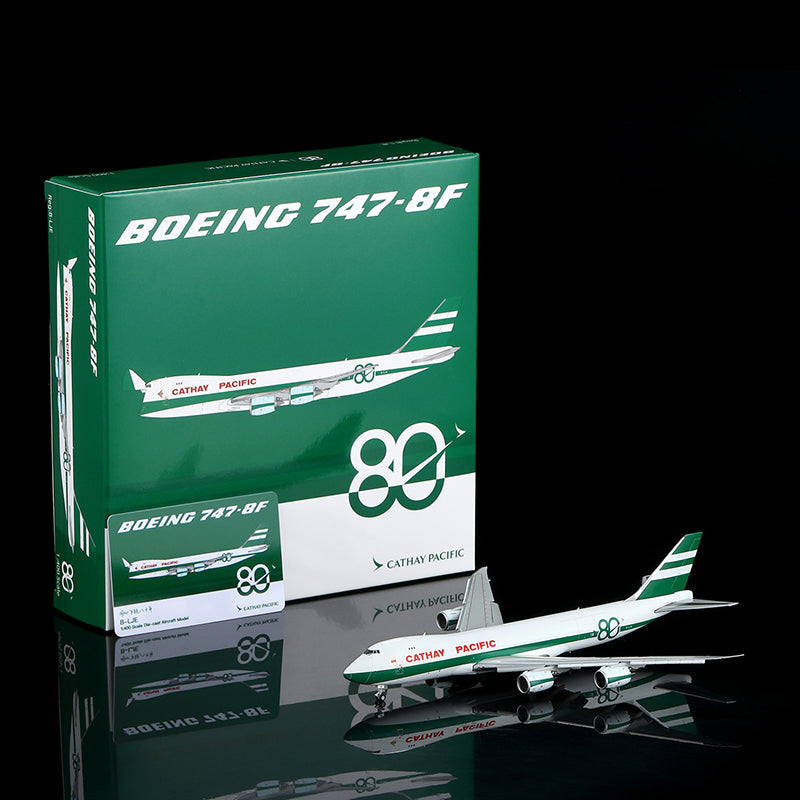 YY Wings 1:400 Cathay Pacific Cargo Boeing 747-8F B-LJE "80th Retro" Flaps Down YY74809F