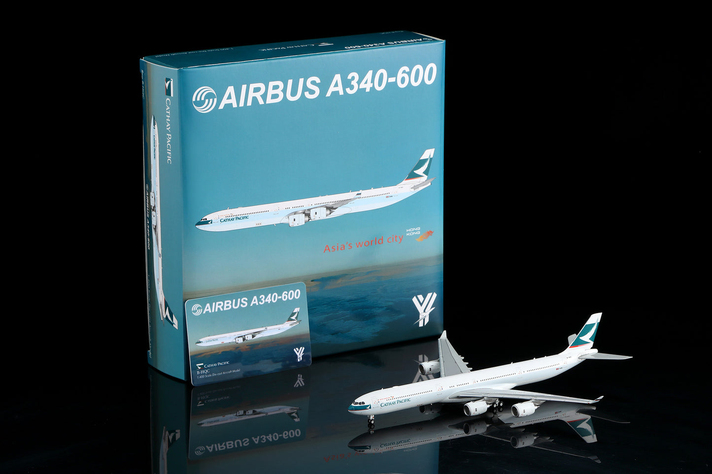 YY Wings 1:400 Cathay Pacific Airbus A340-600 B-HQC YY34605