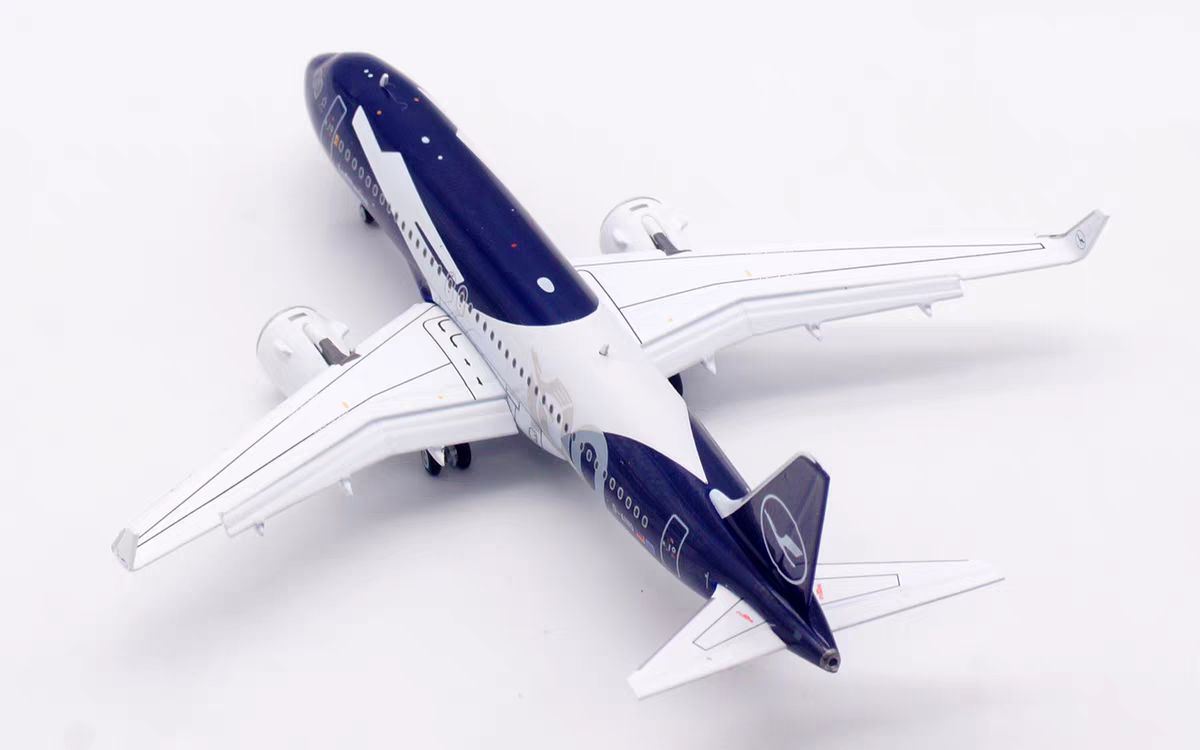 HX Models 1:400 Lufthansa Airbus A320neo D-AING "100th Anniversary"