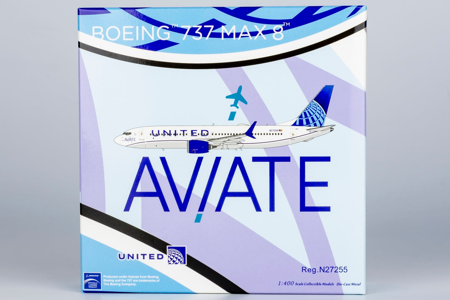 NG Models 1:400 United Airlines 737 MAX 8 N27255 "Aviate sticker" NG 88041
