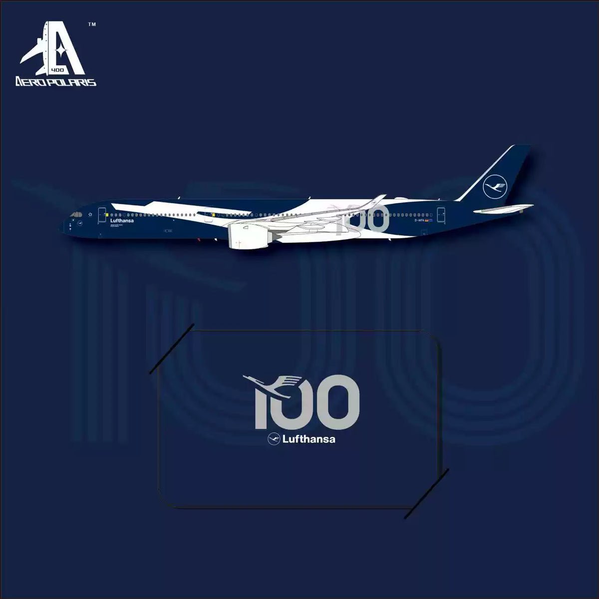 Pre-Order Aero Polaris 1:400 Lufthansa Airbus A350-1000 D-AIFA "100 Years" HA35K0014