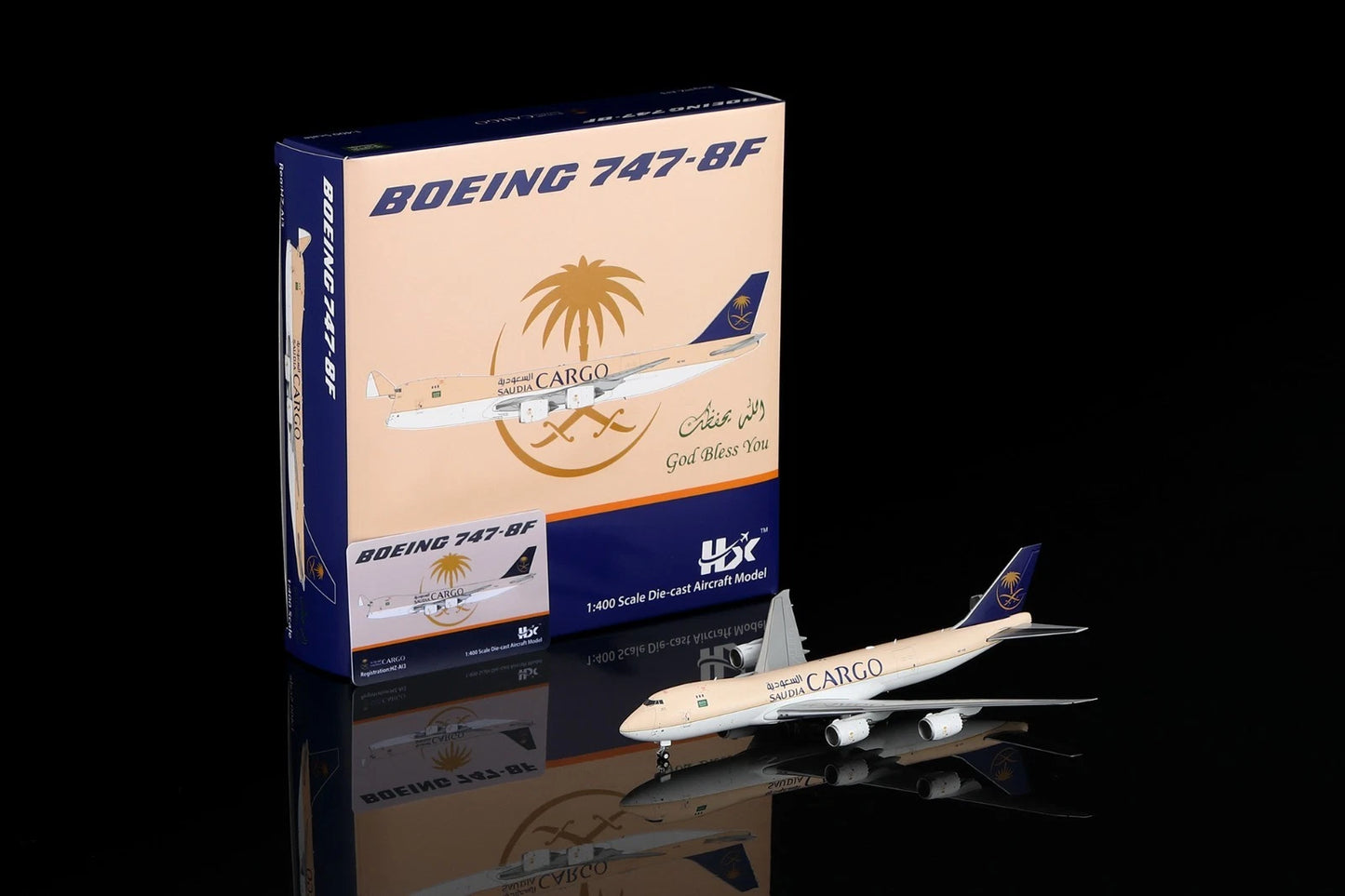 HX Models 1:400 Saudia Cargo Boeing 747-8F HZ-AI3 B631601
