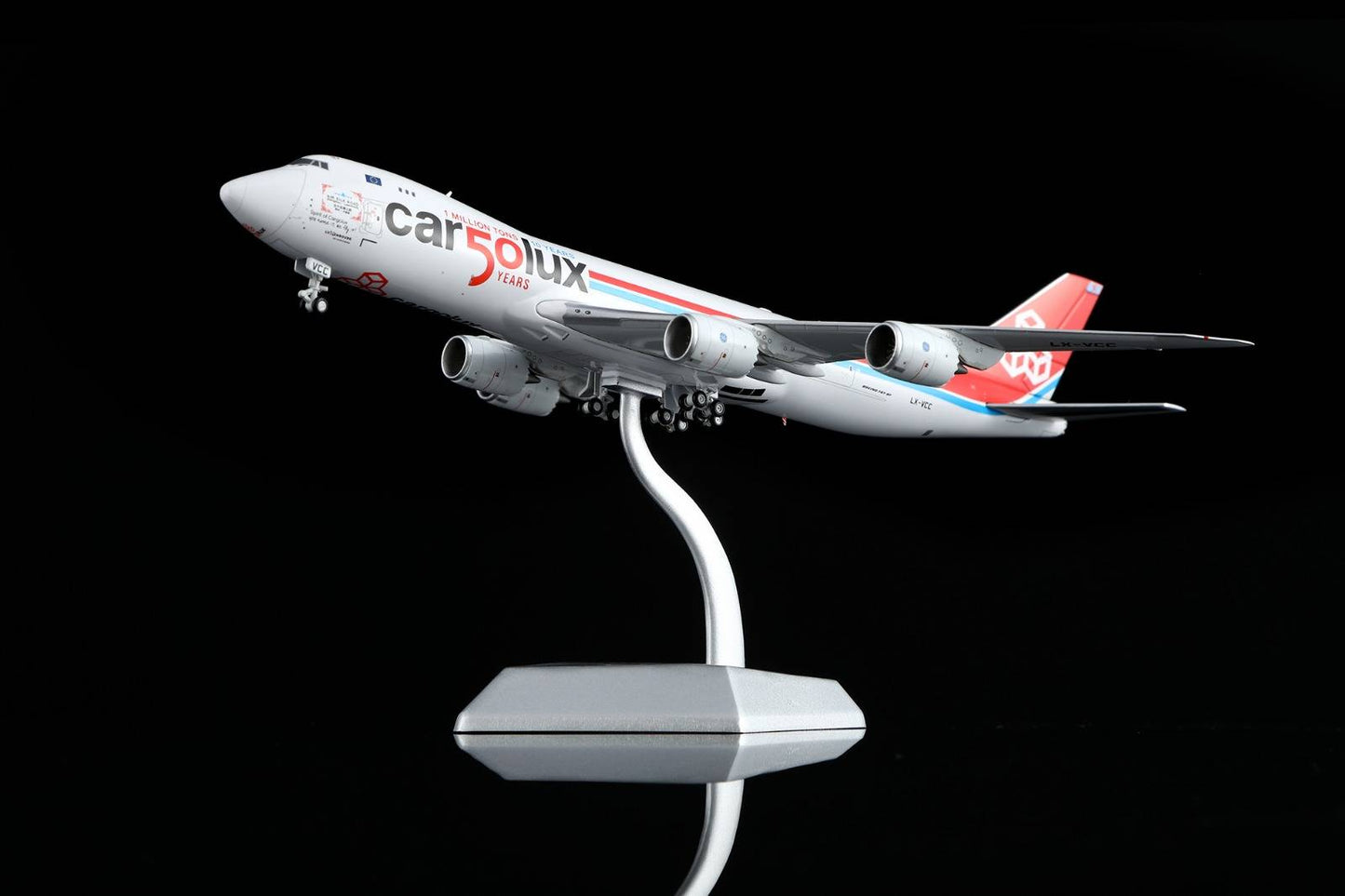 HX Models 1:400 Cargolux Boeing 747-8F LX-VCC "50 Years" B632001