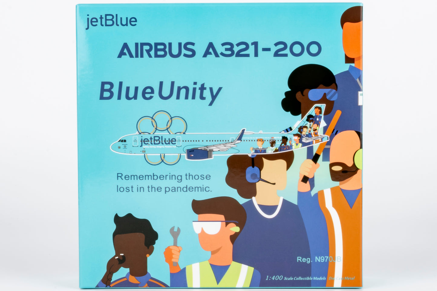 NG Models 1:400 jetBlue Airways Airbus A321 "BlueUnity" N970JB NG 13131