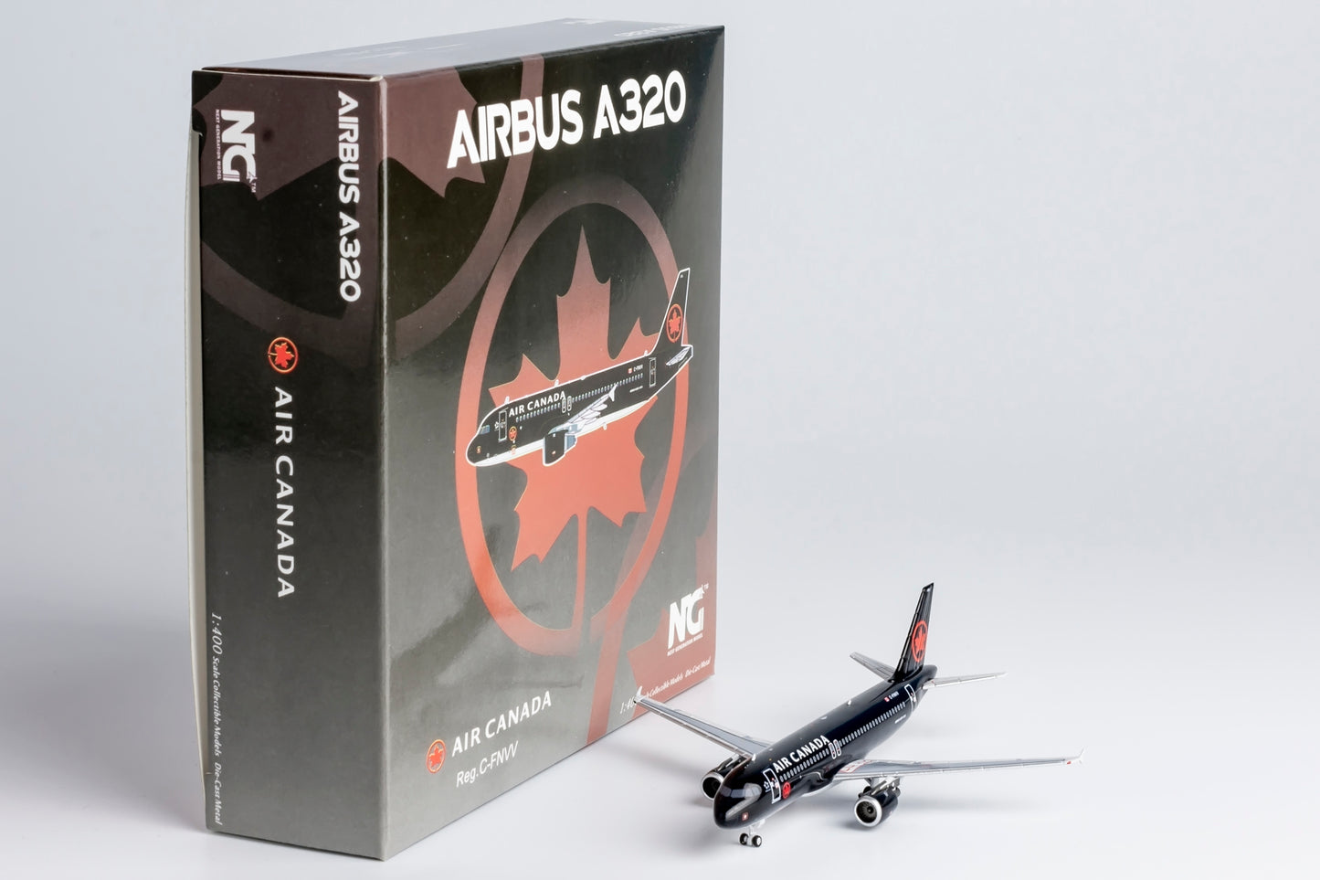 NG Models 1:400 Air Canada Jetz A320-200 C-FNVV black livery NG 15047