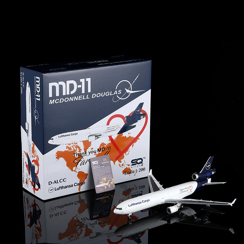 SQ Wings 1:200 Lufthansa Cargo McDonnell Douglas MD-11F D-ALCC L2104 and L2104FD