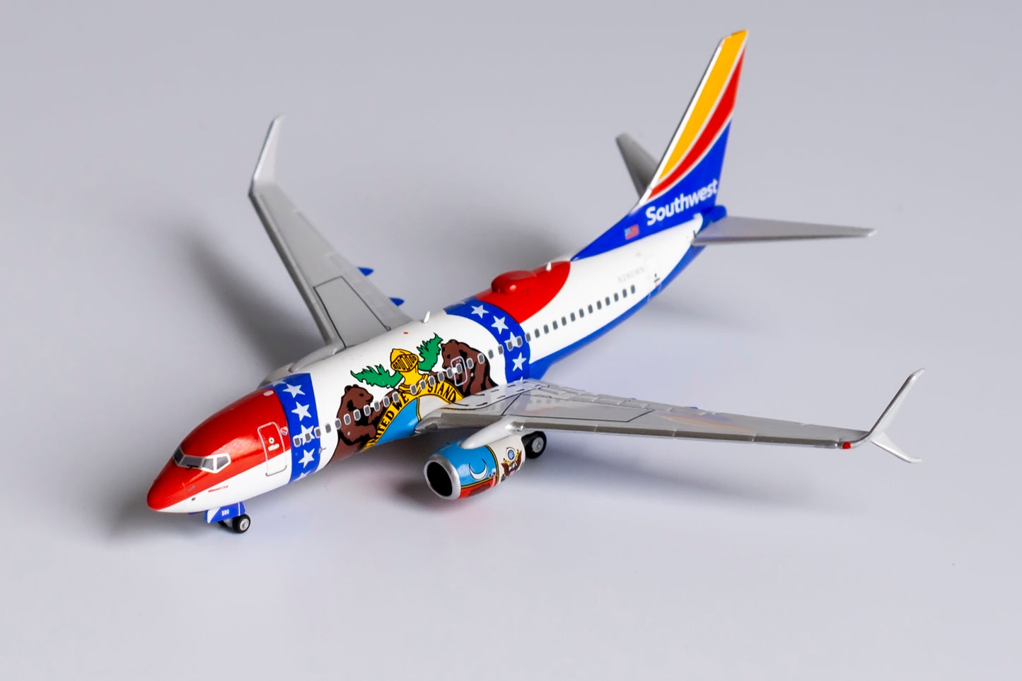 NG Models 1:400 Southwest Airlines Boeing 737-700 (scimitar) Missouri One N280WN NG 77016