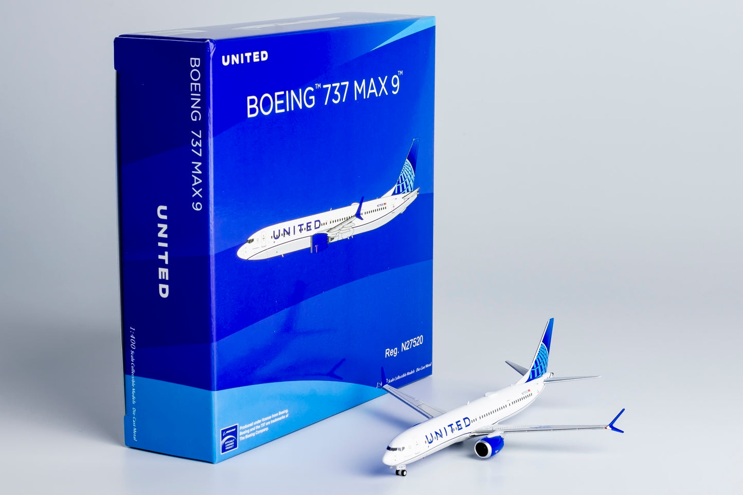 NG Models 1:400 United Airlines Boeing 737 MAX 9 N27520 NG 89012