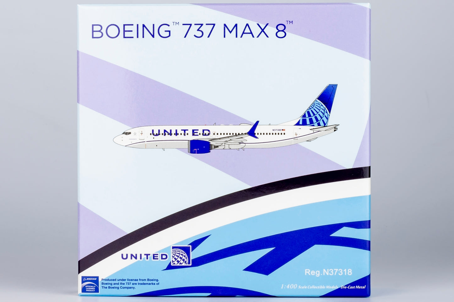 NG Models 1:400 United Airlines Boeing 737 MAX 8 N37318 NG 88037