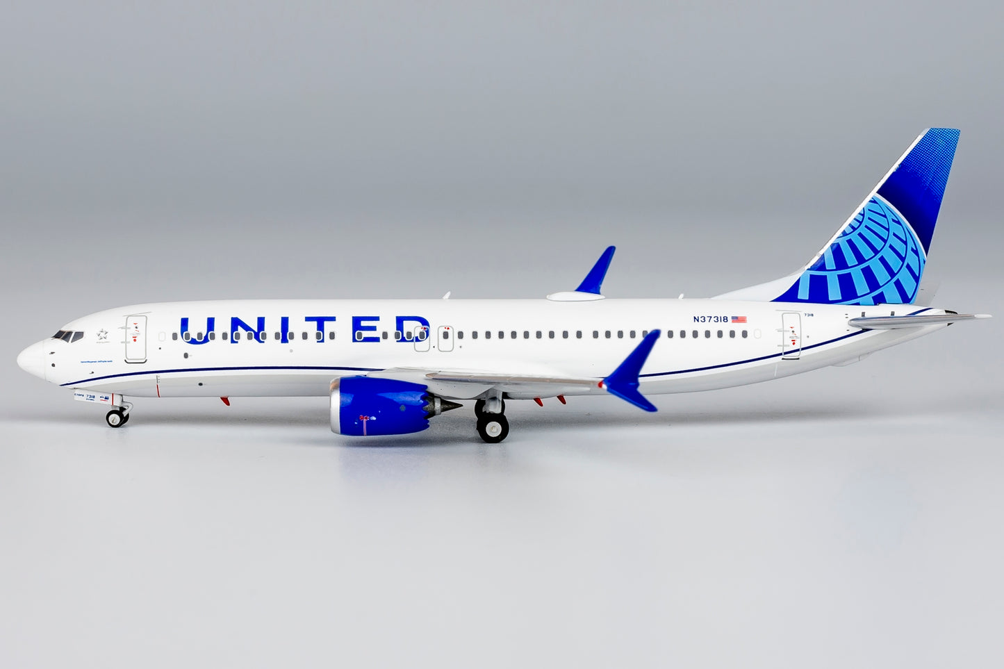 NG Models 1:400 United Airlines Boeing 737 MAX 8 N37318 NG 88037