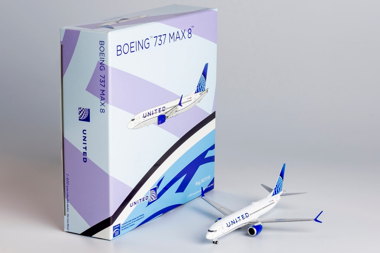 NG Models 1:400 United Airlines Boeing 737 MAX 8 N37318 NG 88037