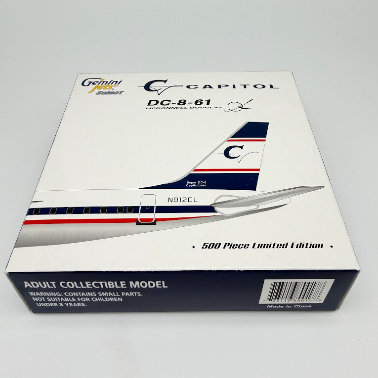 Gemini Jets 1:400 Capitol Air McDonnell Douglas DC-8 N912CL