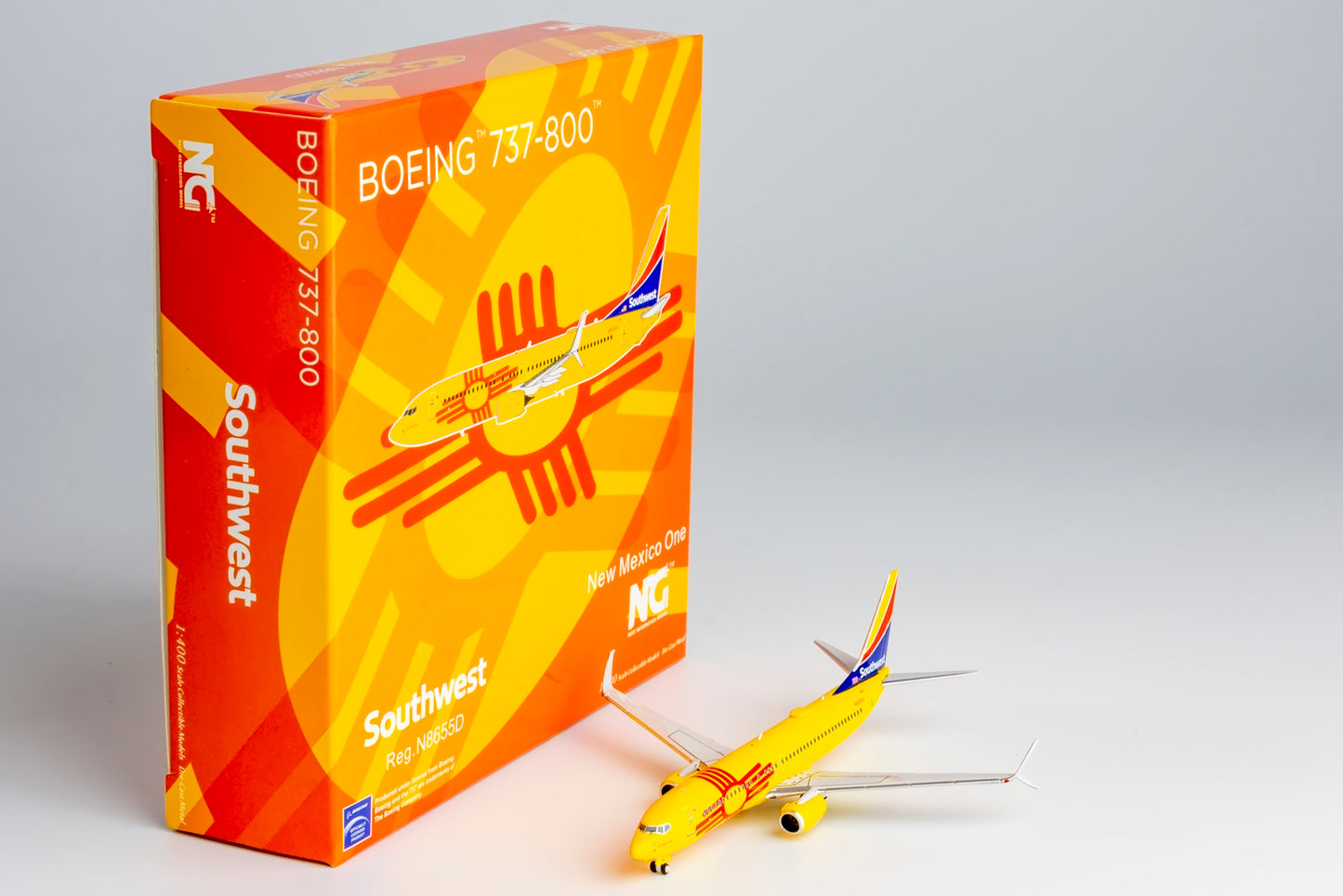 NG Models 1:400 Southwest Airlines Boeing 737-800 (scimitar) "New Mexico One" N8655D NG 58210