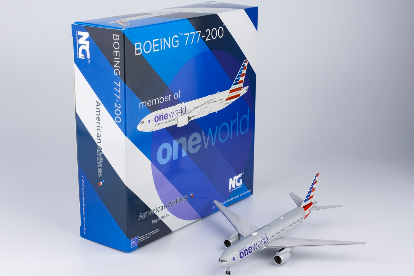 NG Models 1:400 American Airlines 777-200 "OneWorld" N791AN NG 72017