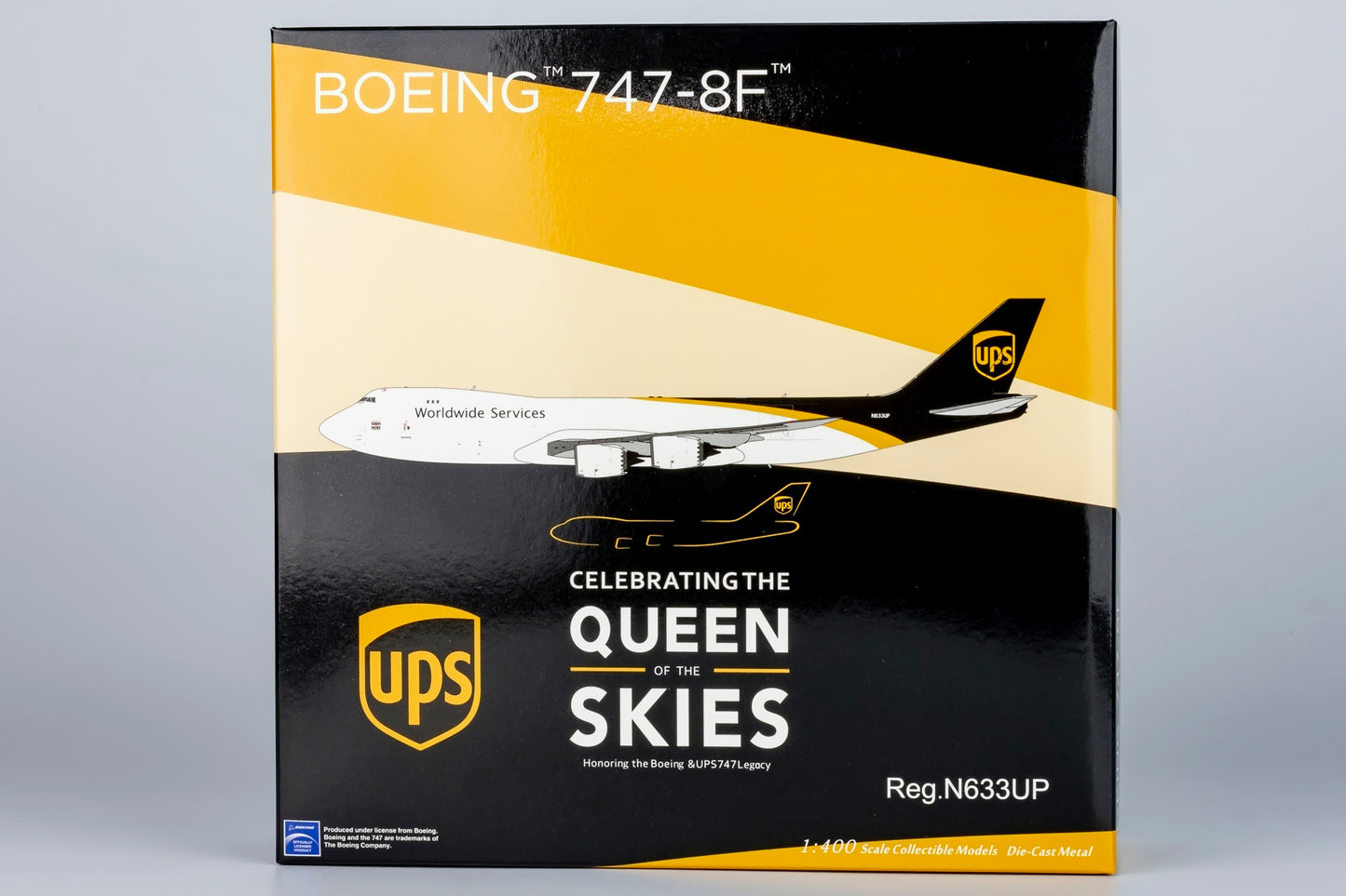NG Models 1:400 UPS Boeing 747-8F "Celebrating the Queen of the Skies" N633UP NG 78025