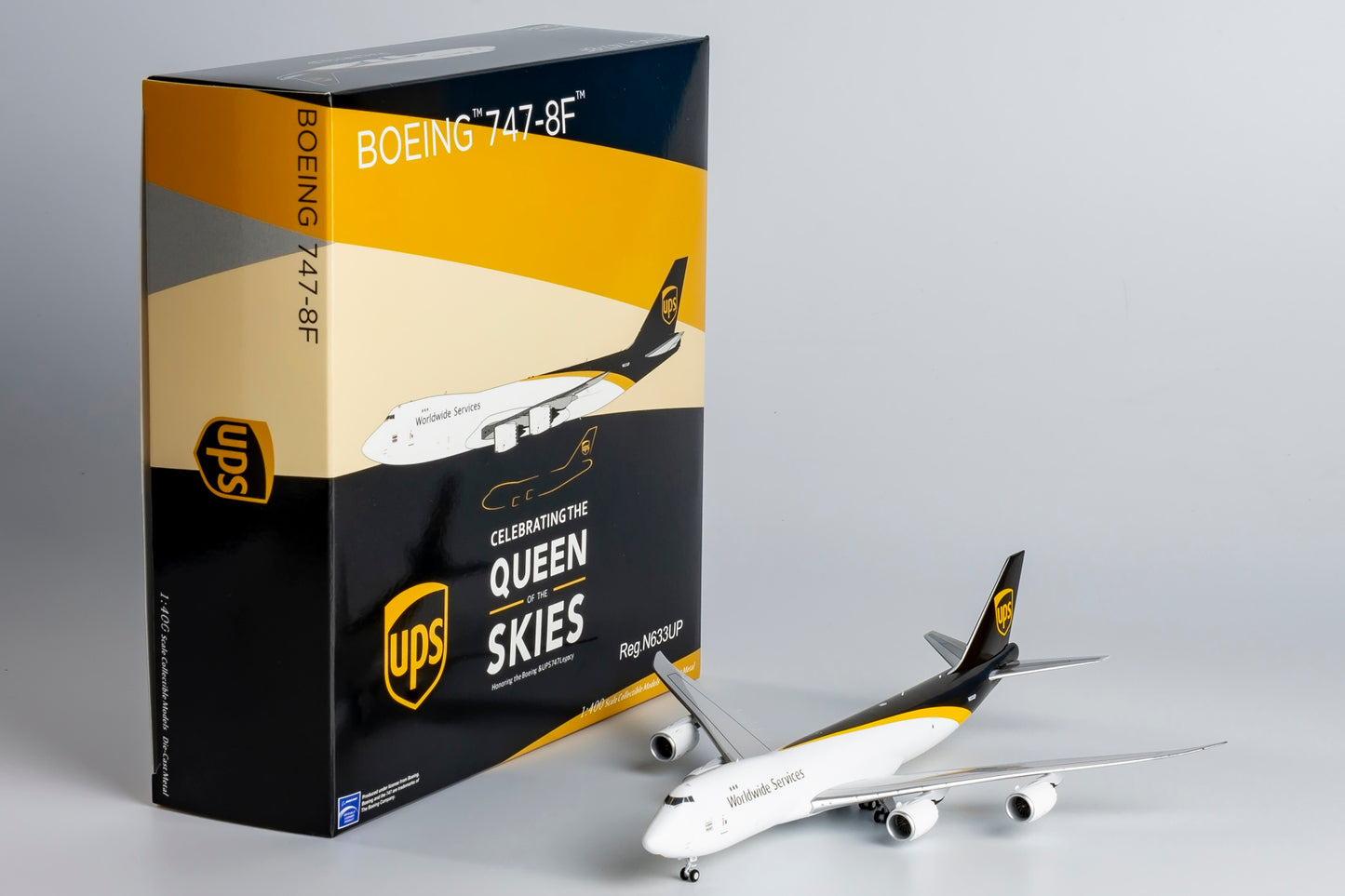 NG Models 1:400 UPS Boeing 747-8F "Celebrating the Queen of the Skies" N633UP NG 78025