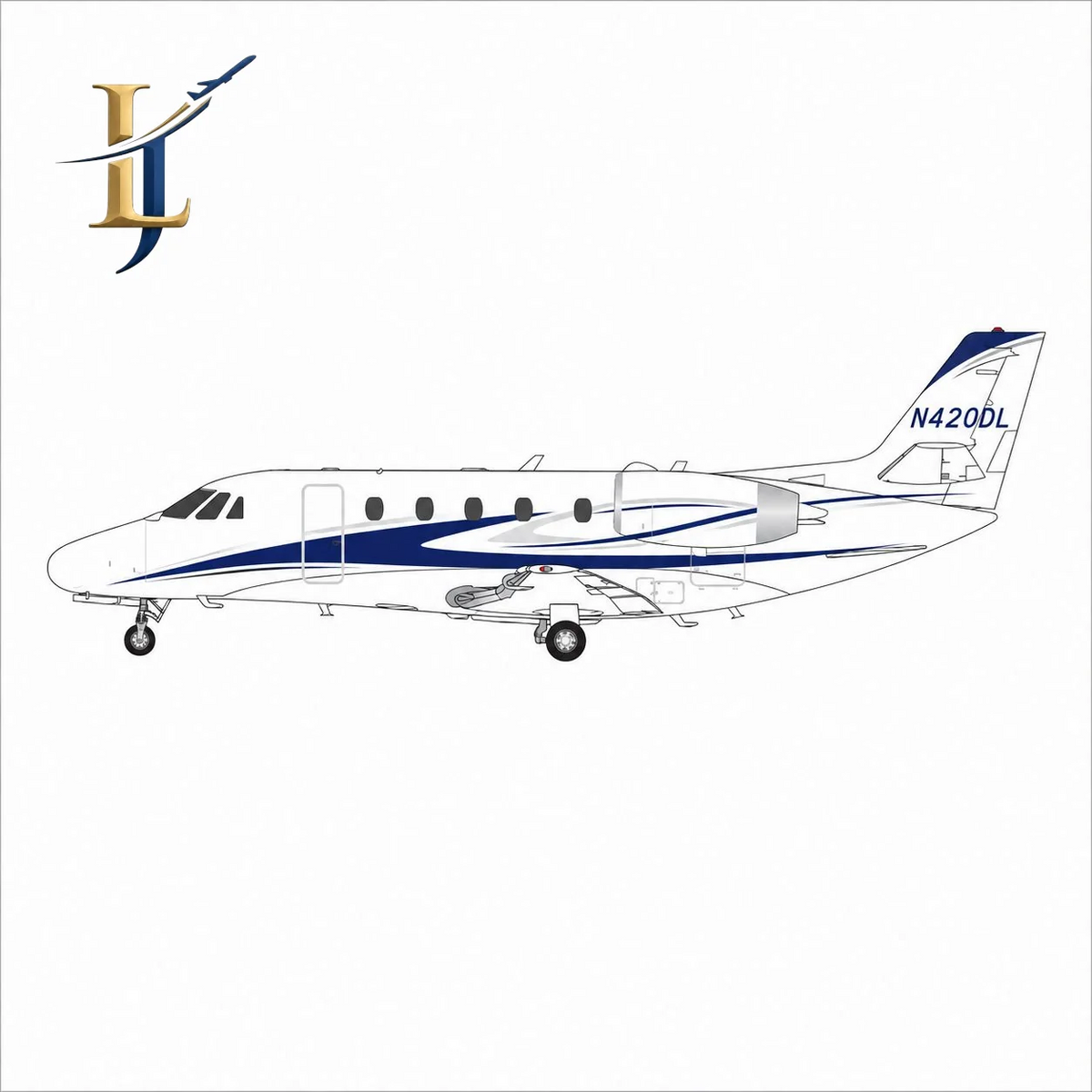 Pre-Order Legacy Jets 1:50 Cessna Citation 560XL Excel N420DL LJ11516-4