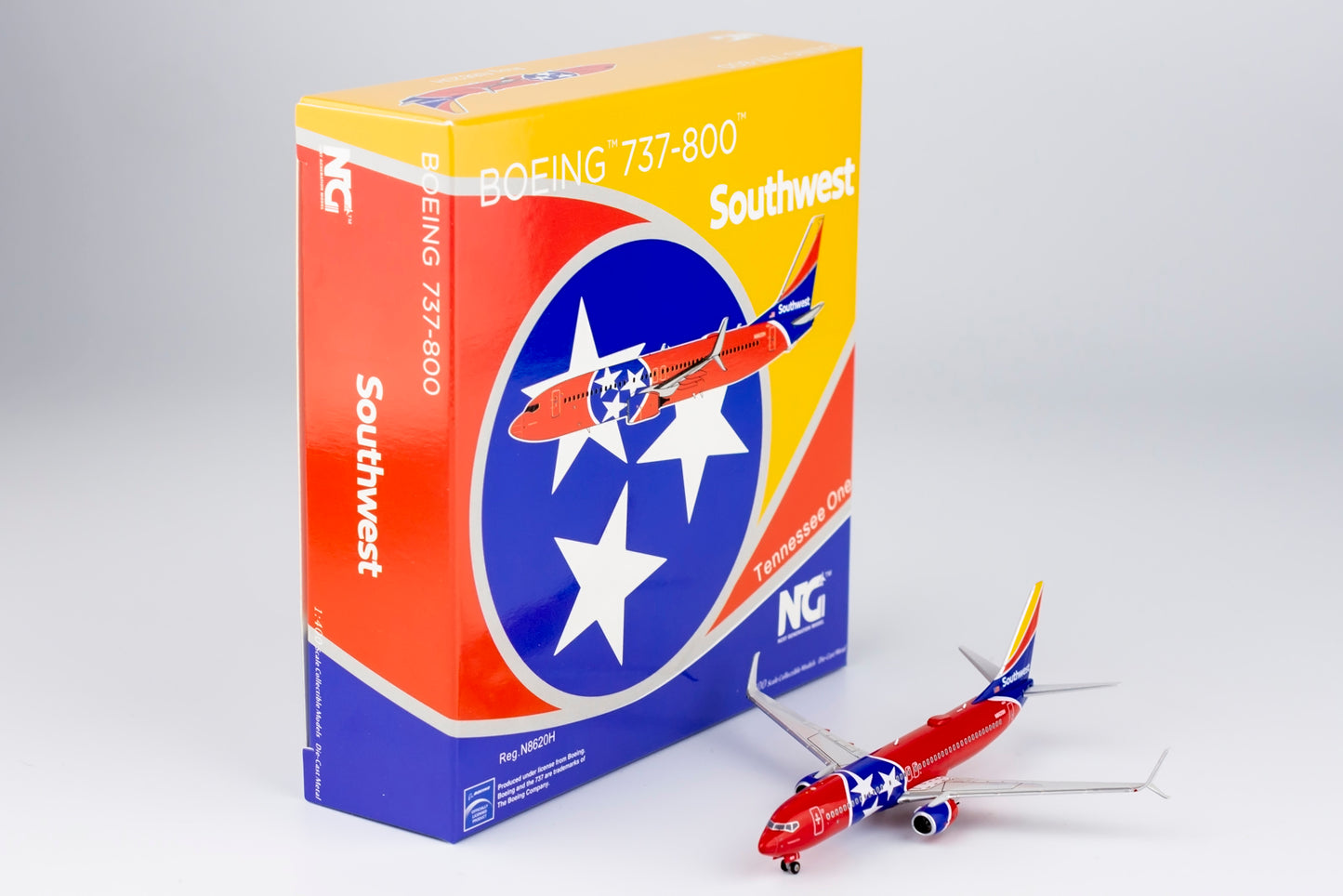 NG Models 1:400 Southwest Airlines Boeing 737-800 (scimitar) "Tennessee One" N8620H NG 58157