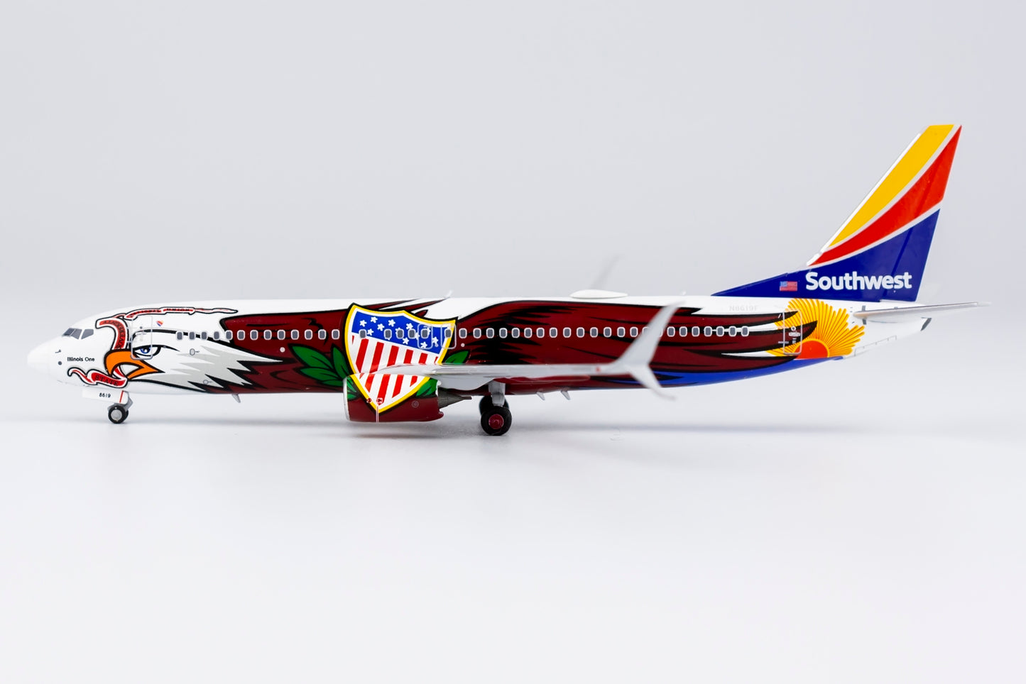 NG Models 1:400 Southwest Airlines Boeing 737-800 (scimitar) "Illinois One" N8619F NG 58161