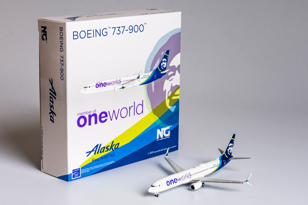 NG Models 1:400 Alaska Airlines Boeing 737-900 "OneWorld" N487AS NG 79001