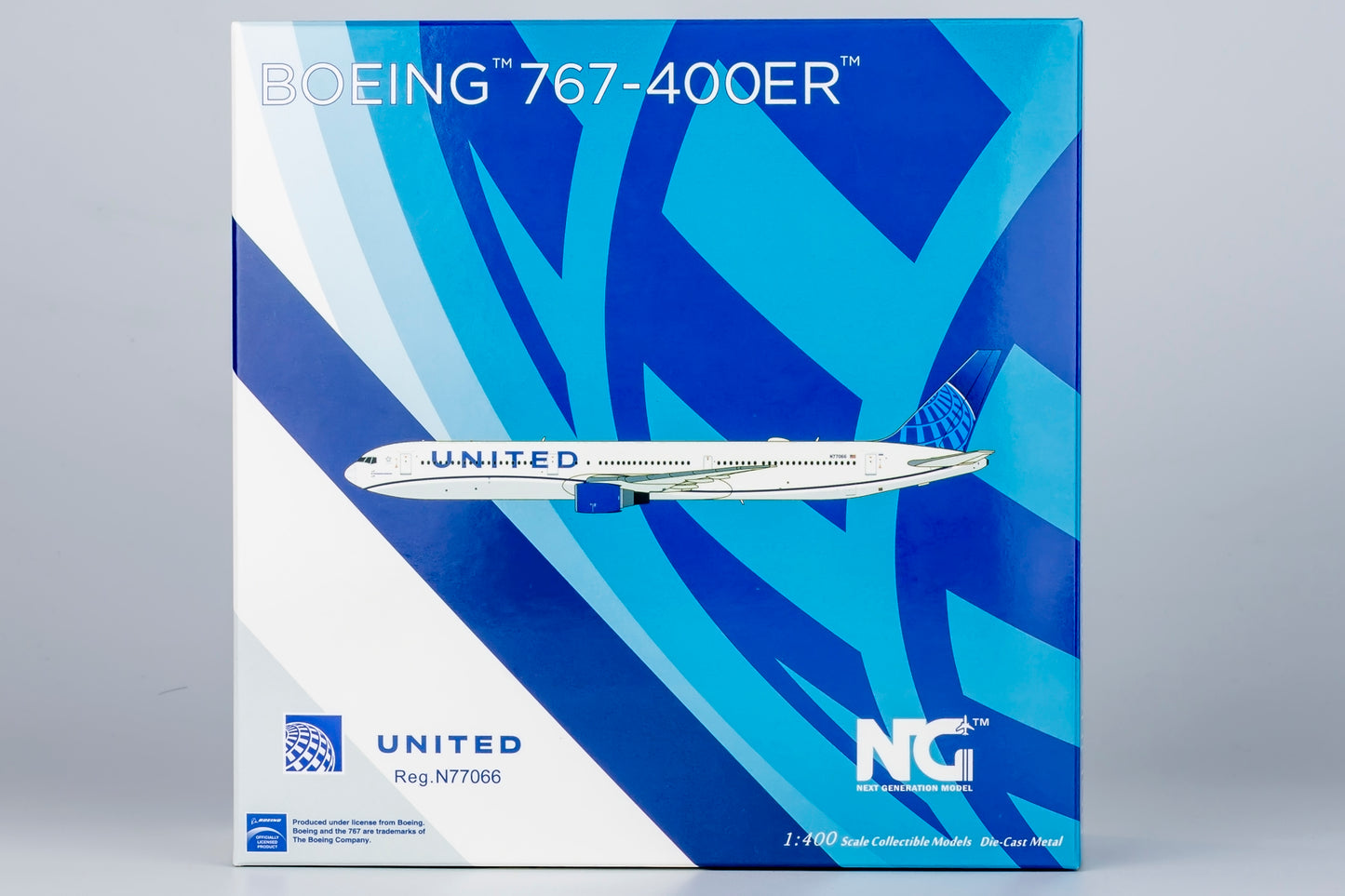 NG Models 1:400 United Airlines Boeing 767-400 N77066 NG 18001