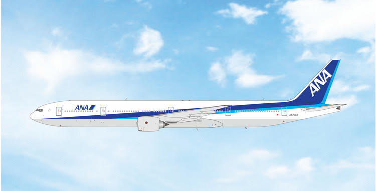 Pre-Order Phoenix Models 1:400 All Nippon Airways (ANA) Boeing 777-300 JA756A 04742