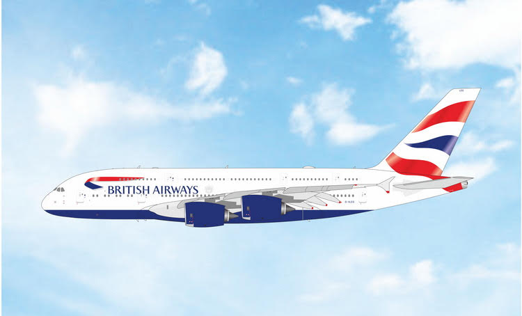 Pre-Order Phoenix Models 1:400 British Airways Airbus A380 G-XLEG 04710