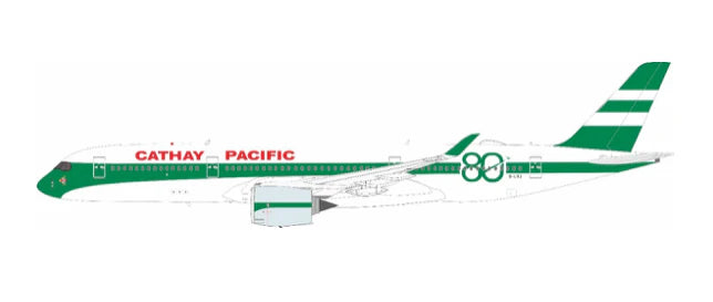 Pre-Order White Box 1:200 Cathay Pacific Airbus A350-900 B-LRJ "80th Anniversary" WB-A350-9-024