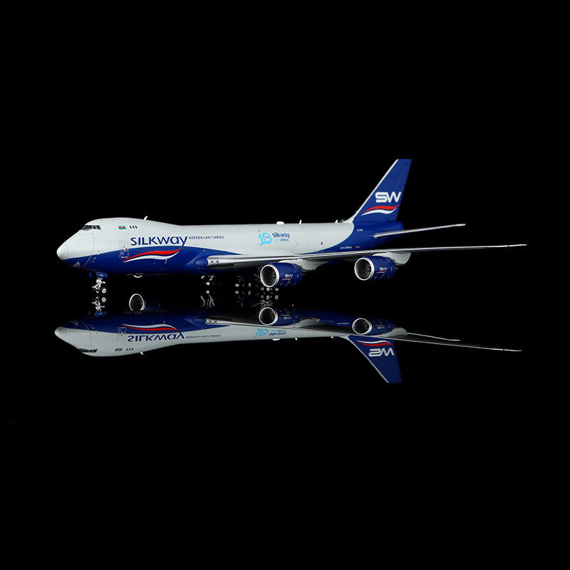 Pre-Order HX Models 1:400 Silk Way West Airlines Boeing 747-8F VQ-BVC