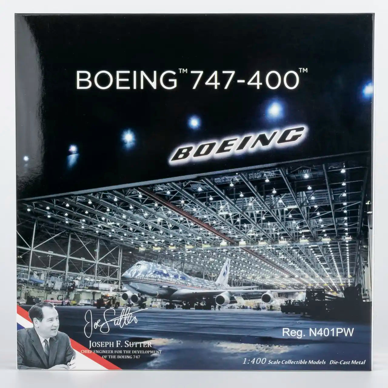 NG Models 1:400 Boeing 747-400 N401PW "House Colors" 04010