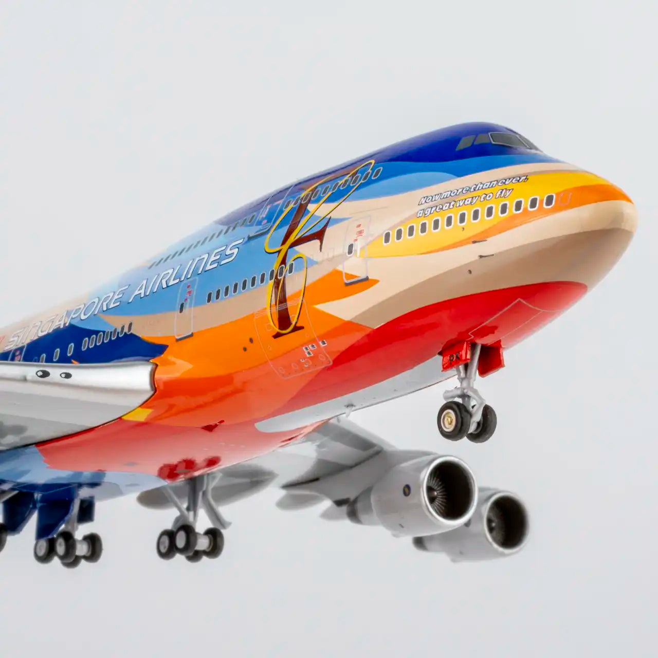 NG Models 1:400 Singapore Airlines Boeing 747-400 9V-SPK "Tropical" 04012