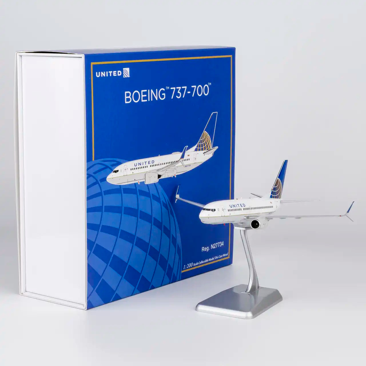 NG Models 1:200 United Airlines Boeing 737-700 N27734 "Merger" 05035