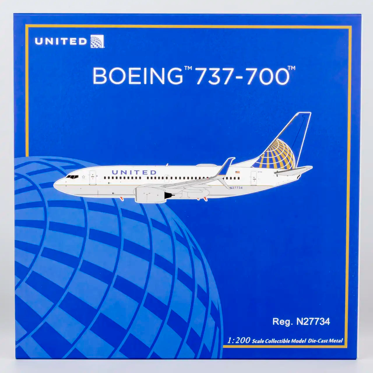 NG Models 1:200 United Airlines Boeing 737-700 N27734 "Merger" 05035