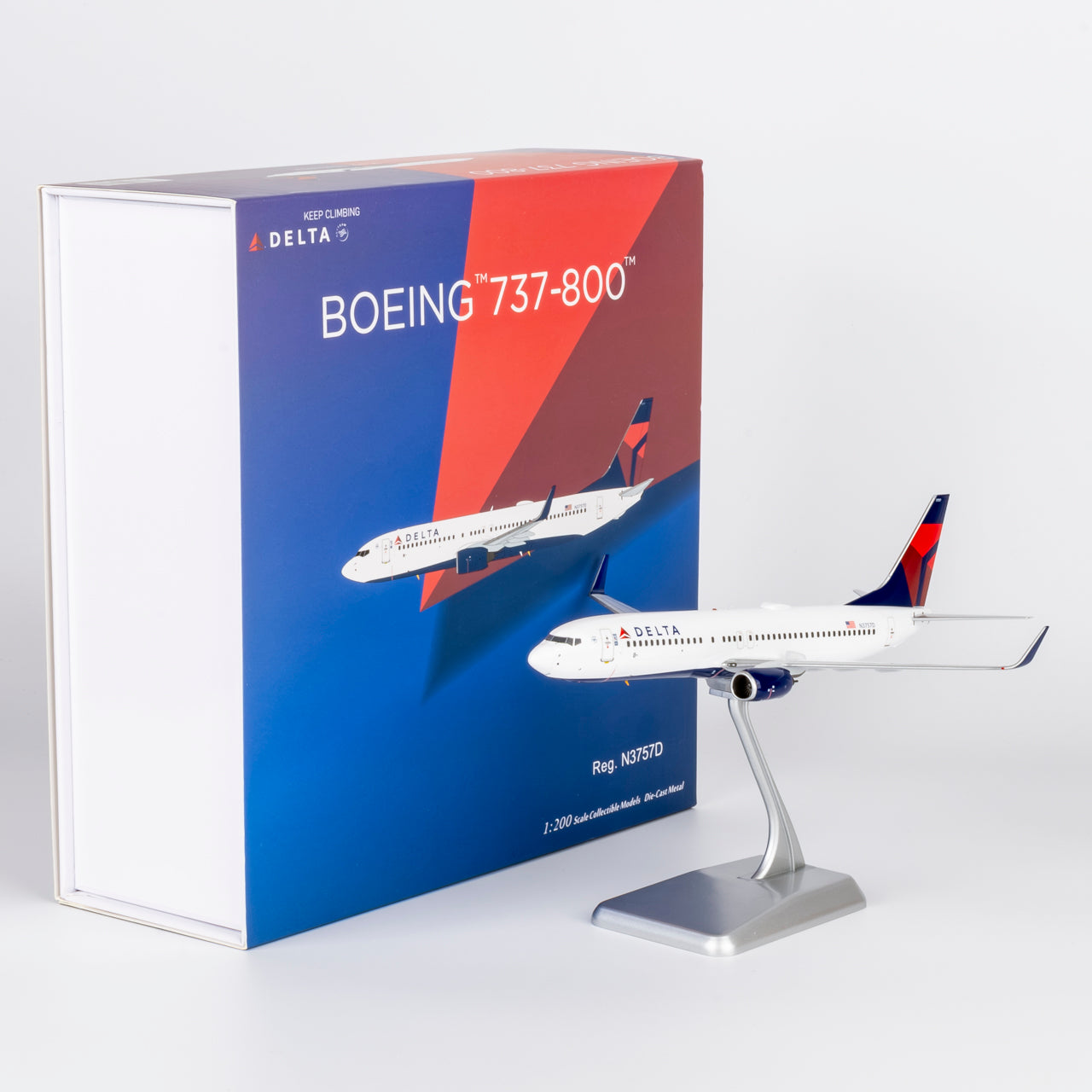 NG Models 1:200 Delta Air Lines Boeing 737-800 N3757D NG 08061