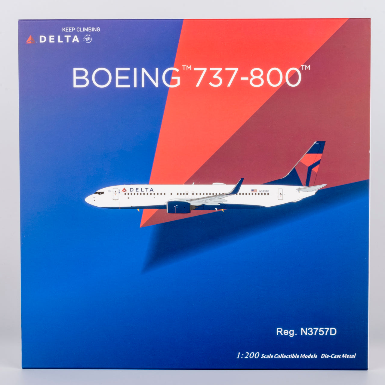 NG Models 1:200 Delta Air Lines Boeing 737-800 N3757D NG 08061